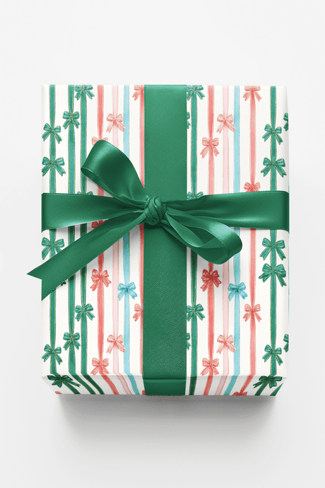 Foil Ribbon Strokes - London Penny Gift Wrap