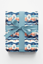 Nautical Samoyeds Wrapping Paper - London Penny Gift Wrap