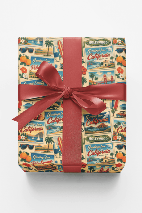 California Postcard Memories - London Penny Gift Wrap