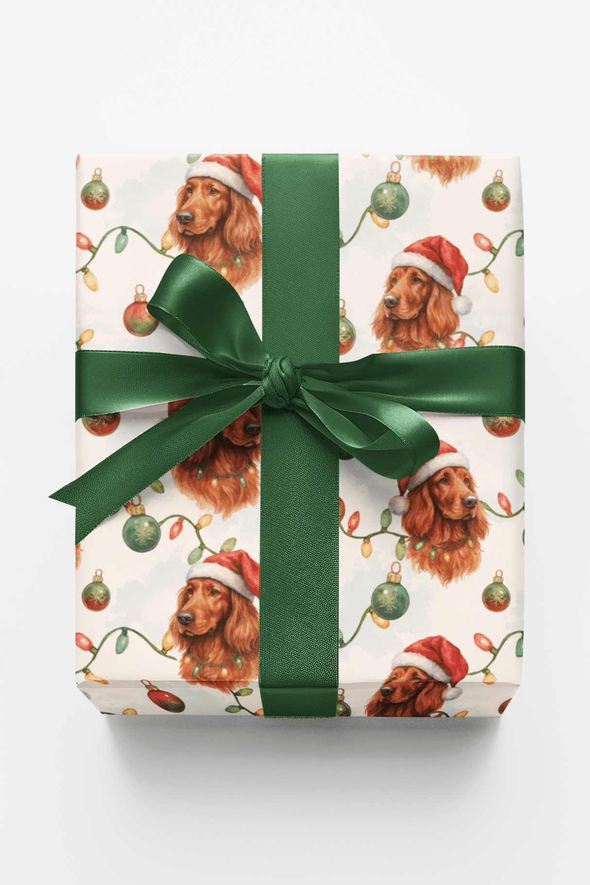 Santa Setter Sparkle - London Penny Gift Wrap