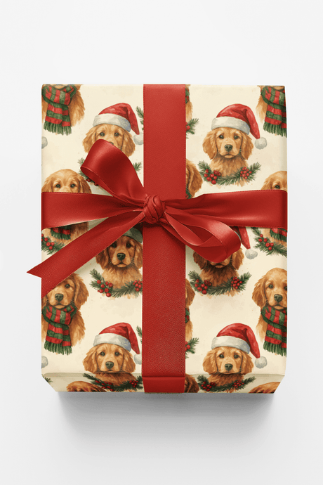 Santa’s Golden Helper - London Penny Gift Wrap