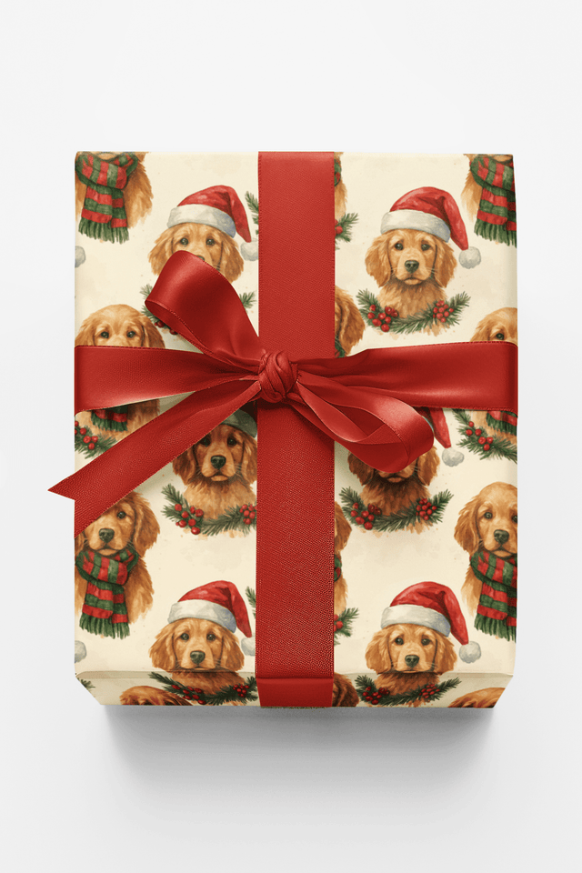 Santa’s Golden Helper - London Penny Gift Wrap
