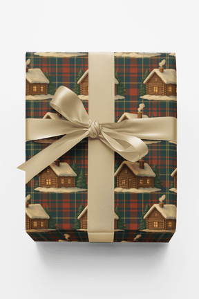 Christmas Cabin Tartan - London Penny Gift Wrap