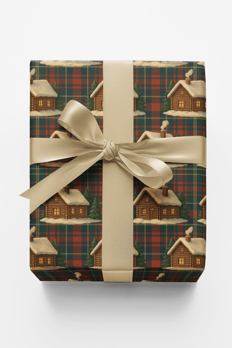 Christmas Cabin Tartan - London Penny Gift Wrap