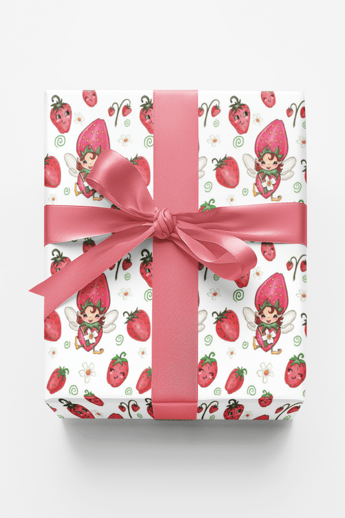 Strawberry Pixie Dust Wrapping Paper | Michelle Gilsey | Artist Corner - London Penny Gift Wrap