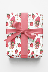 Strawberry Pixie Dust Wrapping Paper | Michelle Gilsey | Artist Corner - London Penny Gift Wrap