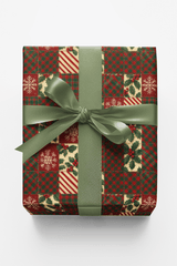 Festive Quilt Patch - London Penny Gift Wrap