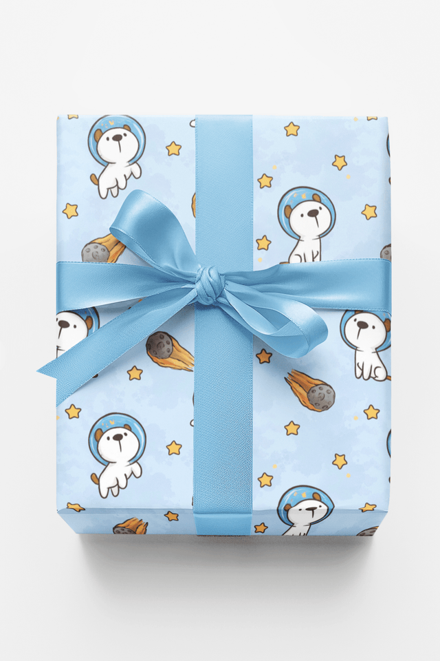 Space Puppy Adventures - London Penny Gift Wrap