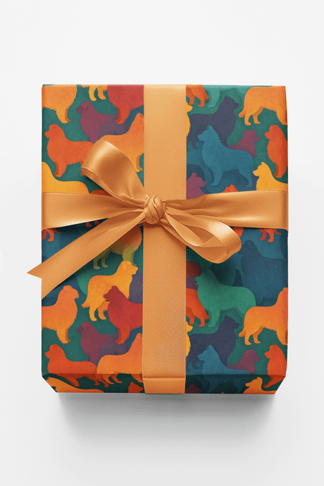 Sheepdog Silhouette Show - London Penny Gift Wrap