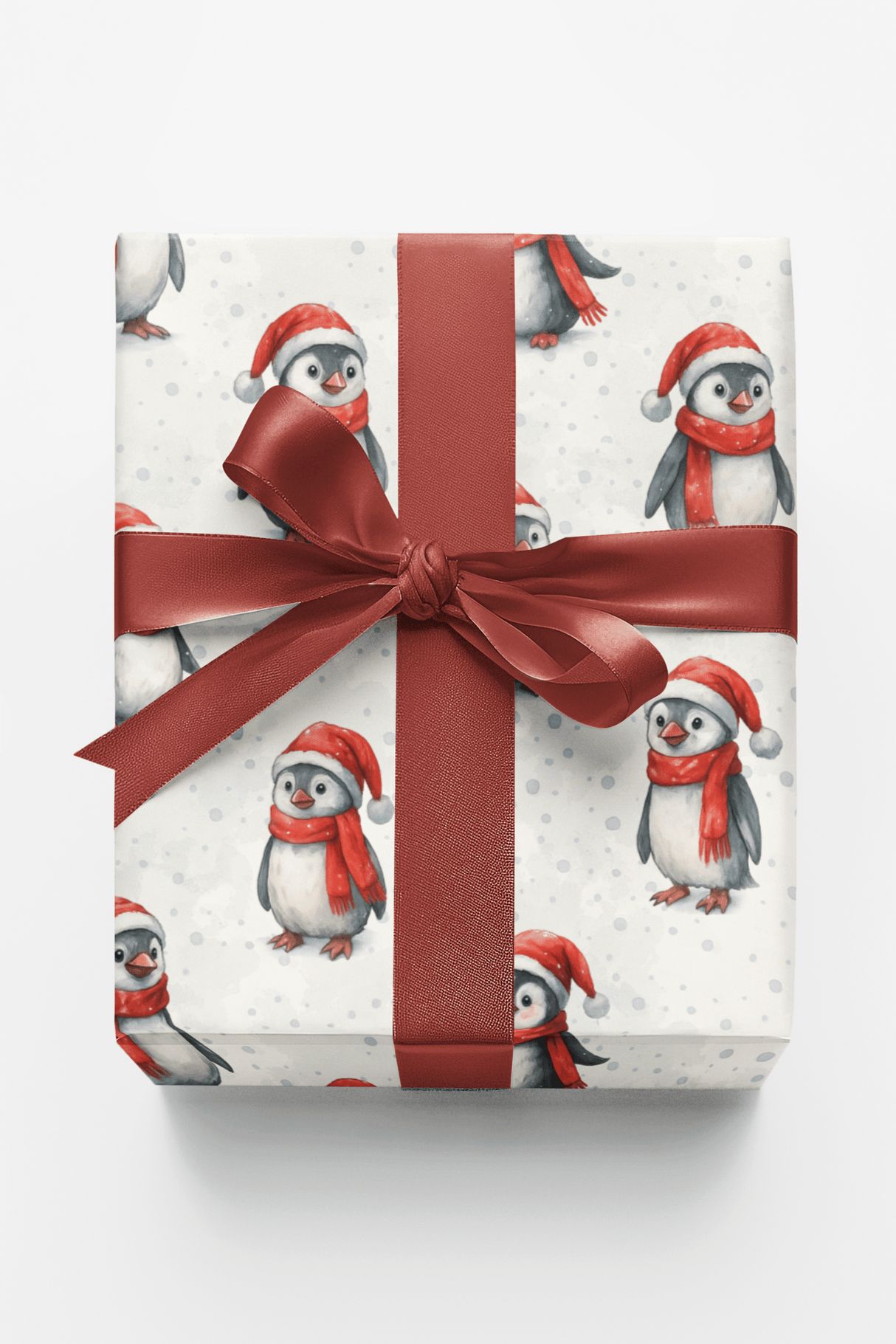 Christmas Penguin Parade - London Penny Gift Wrap