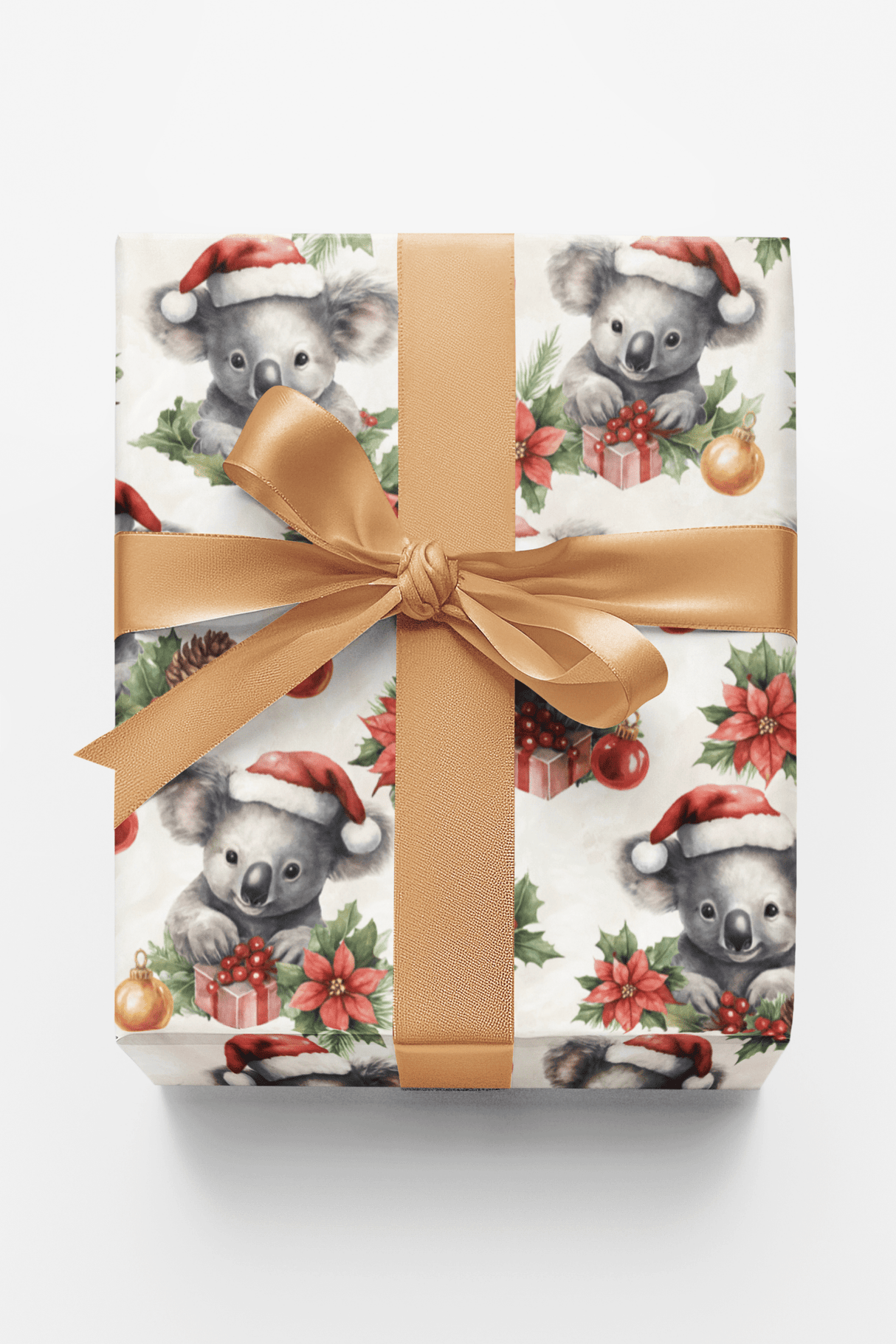 Holly Jolly Koalas - London Penny Gift Wrap
