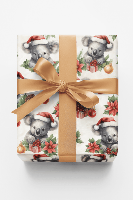 Holly Jolly Koalas - London Penny Gift Wrap