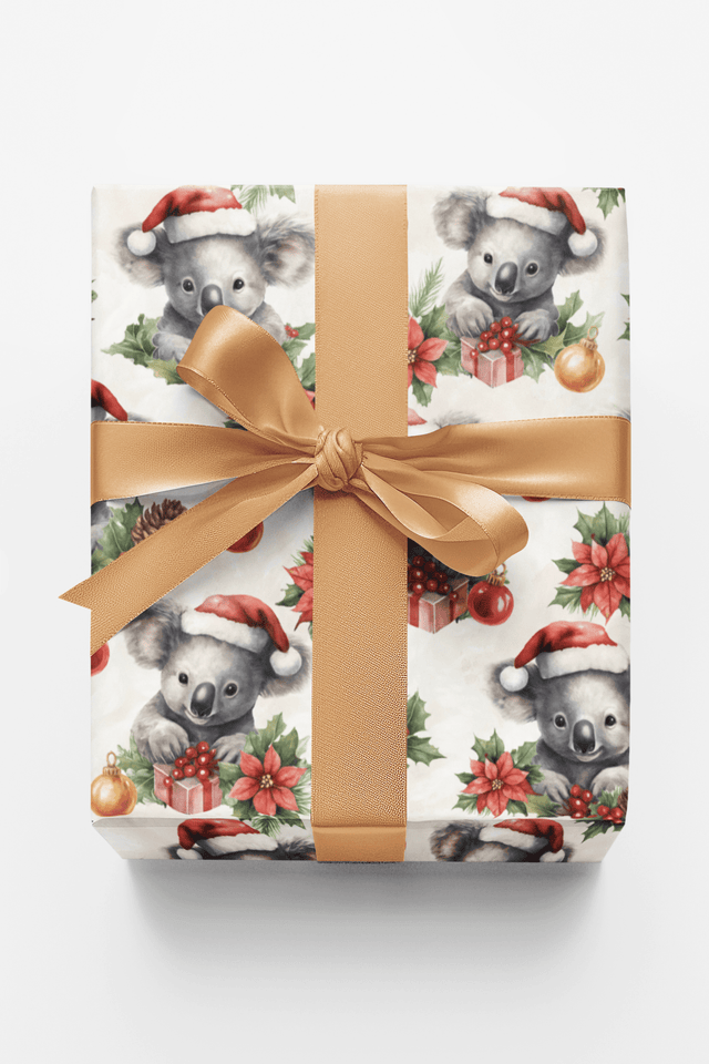Holly Jolly Koalas - London Penny Gift Wrap