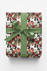 Cozy Christmas Presents & Cavaliers Wrapping Paper