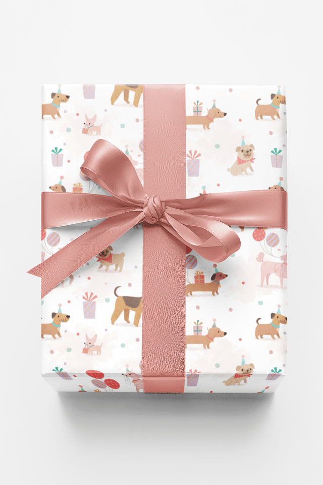 Bow-Wow Birthday Party - London Penny Gift Wrap