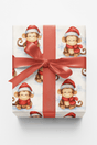 Festive Snowy Monkey - London Penny Gift Wrap
