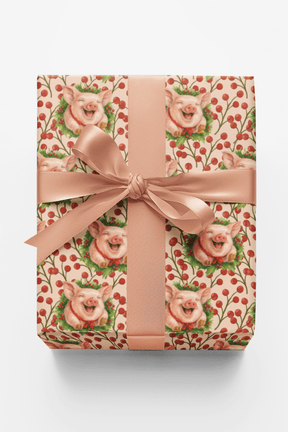 Piggy Tidings - London Penny Gift Wrap