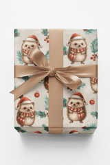 Festive Hedgehog - London Penny Gift Wrap