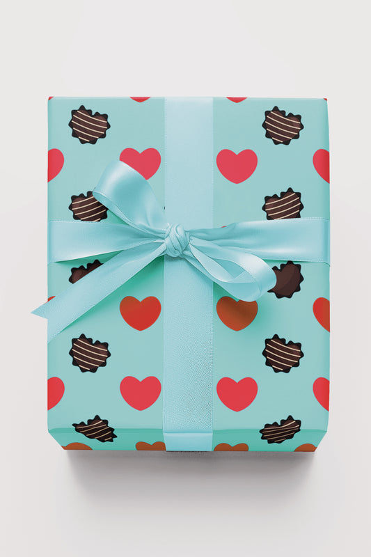 Hearts Choco Blue