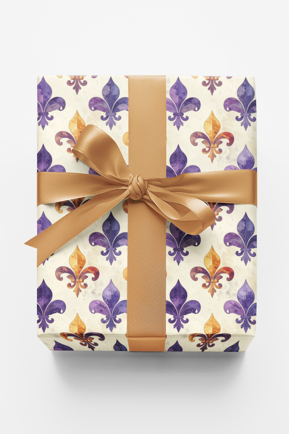 Fleur-de-Lis & Royal Rosettes Wrapping Paper