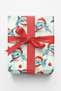 Festive Great Whites - London Penny Gift Wrap