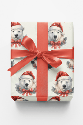 Festive Polar Charm - London Penny Gift Wrap