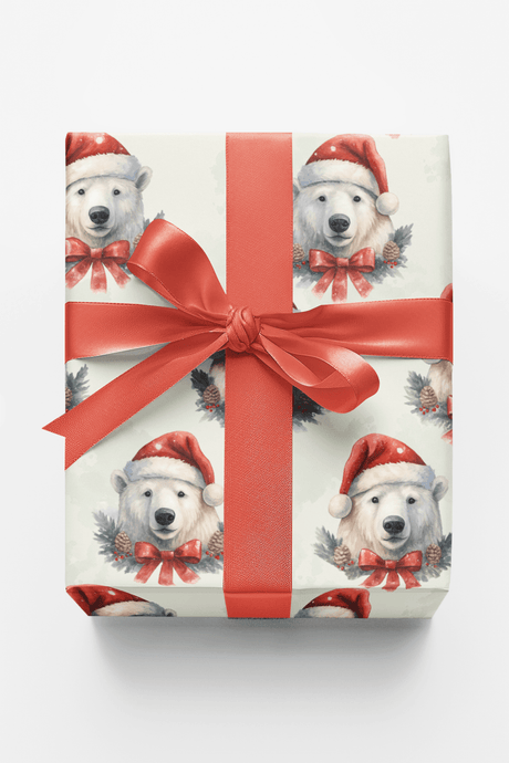 Festive Polar Charm - London Penny Gift Wrap