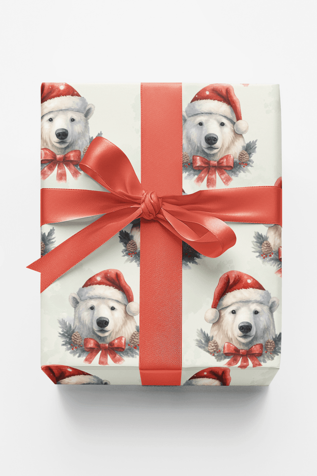 Festive Polar Charm - London Penny Gift Wrap