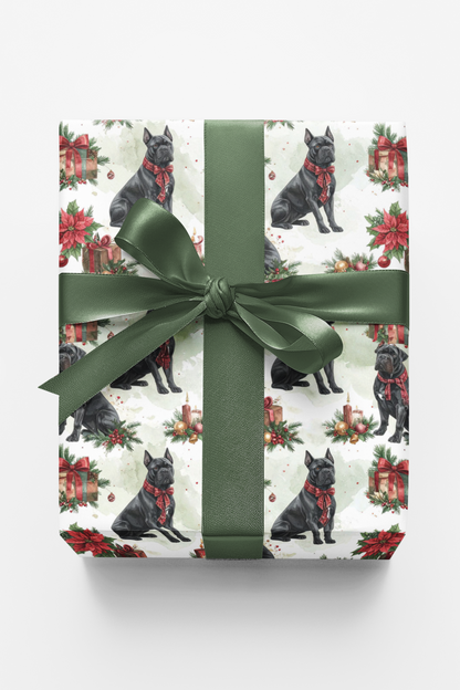 Luxury Holiday Gift Boxes (Cane Corso) Wrapping Paper