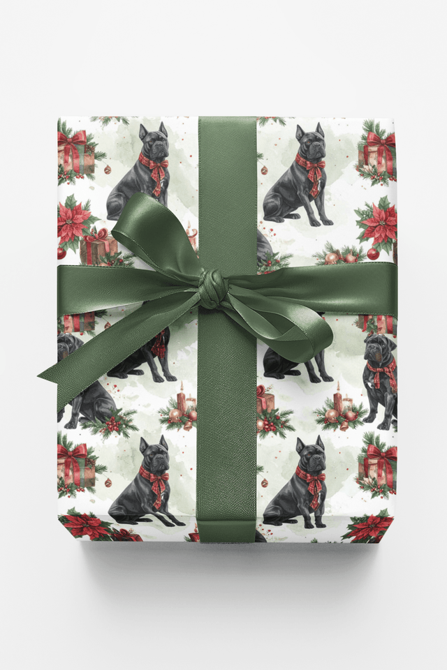 Luxury Holiday Gift Boxes (Cane Corso) Wrapping Paper - London Penny Gift Wrap