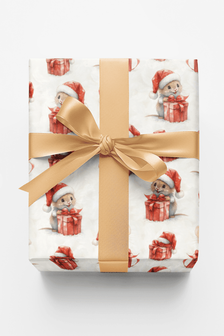 Festive Little Mice - London Penny Gift Wrap