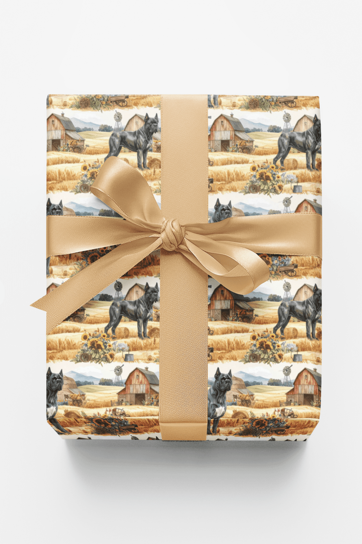 Rustic Farm Companion (Cane Corso) Wrapping Paper - London Penny Gift Wrap
