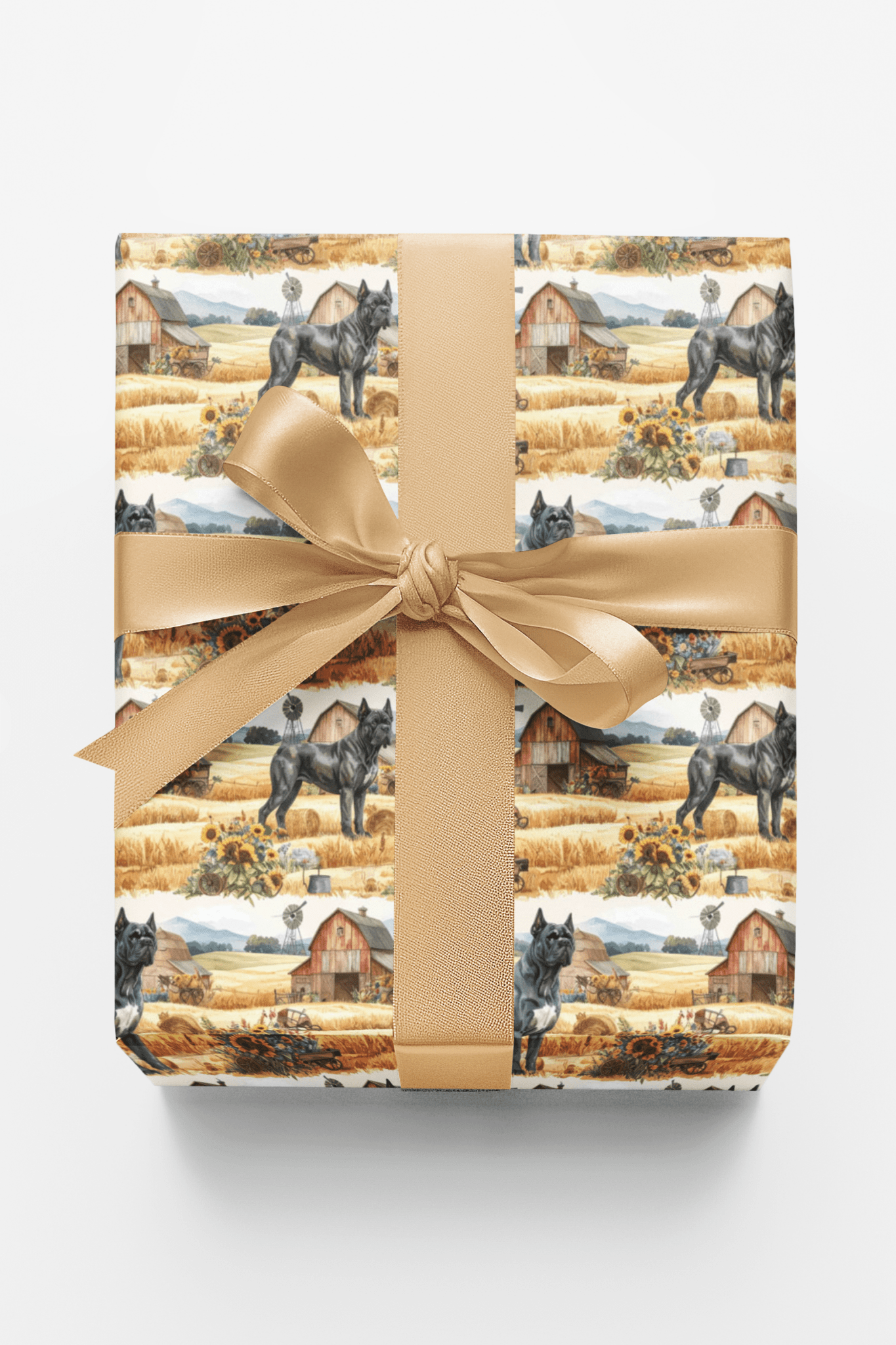 Rustic Farm Companion (Cane Corso) Wrapping Paper - London Penny Gift Wrap