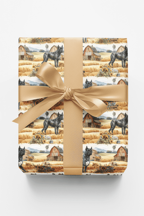 Rustic Farm Companion (Cane Corso) Wrapping Paper - London Penny Gift Wrap