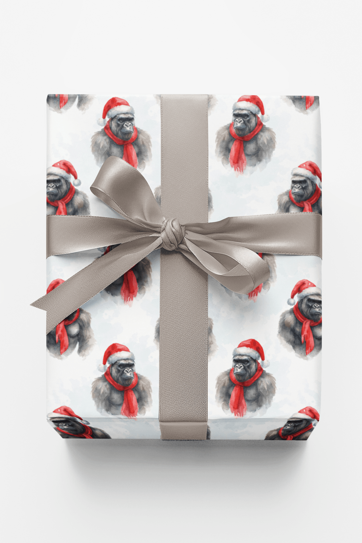 Winter Warmth Gorilla - London Penny Gift Wrap