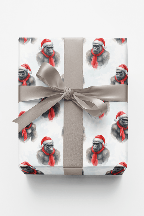 Winter Warmth Gorilla - London Penny Gift Wrap