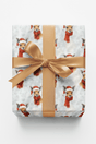 Festive Kangaroo Elegance - London Penny Gift Wrap