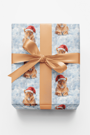 Wintertime Lioness - London Penny Gift Wrap