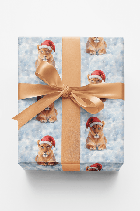 Wintertime Lioness - London Penny Gift Wrap