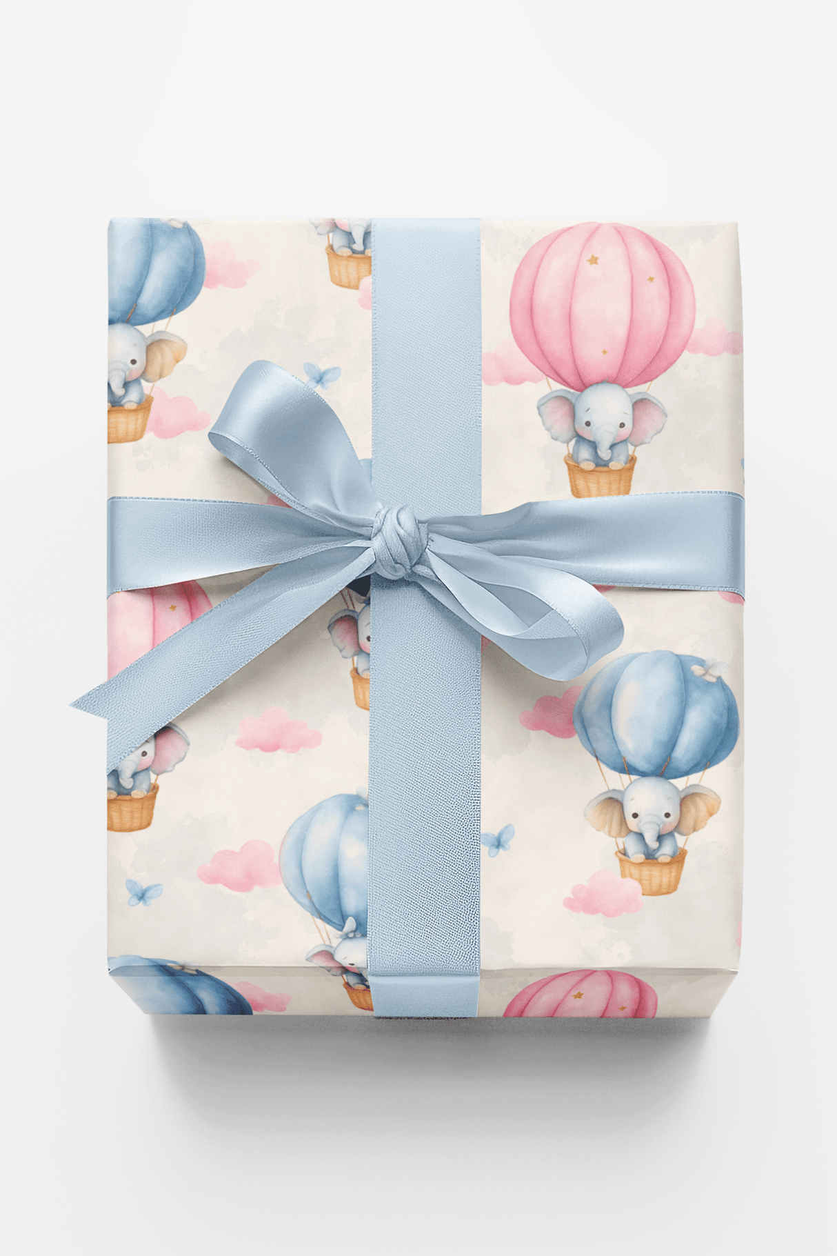 Whimsical Elephants in the Sky - London Penny Gift Wrap
