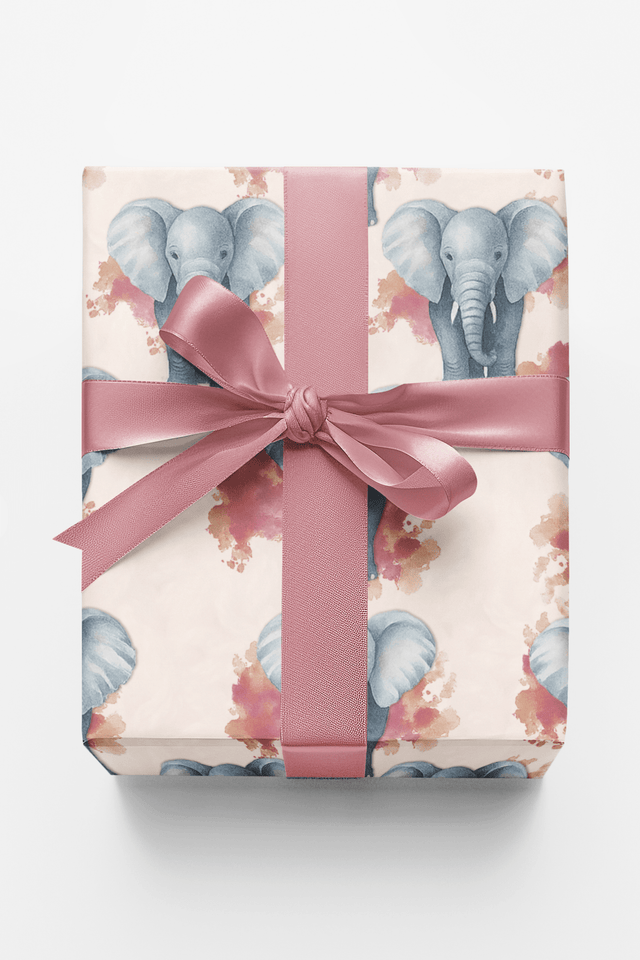 Elephant Elegance - London Penny Gift Wrap