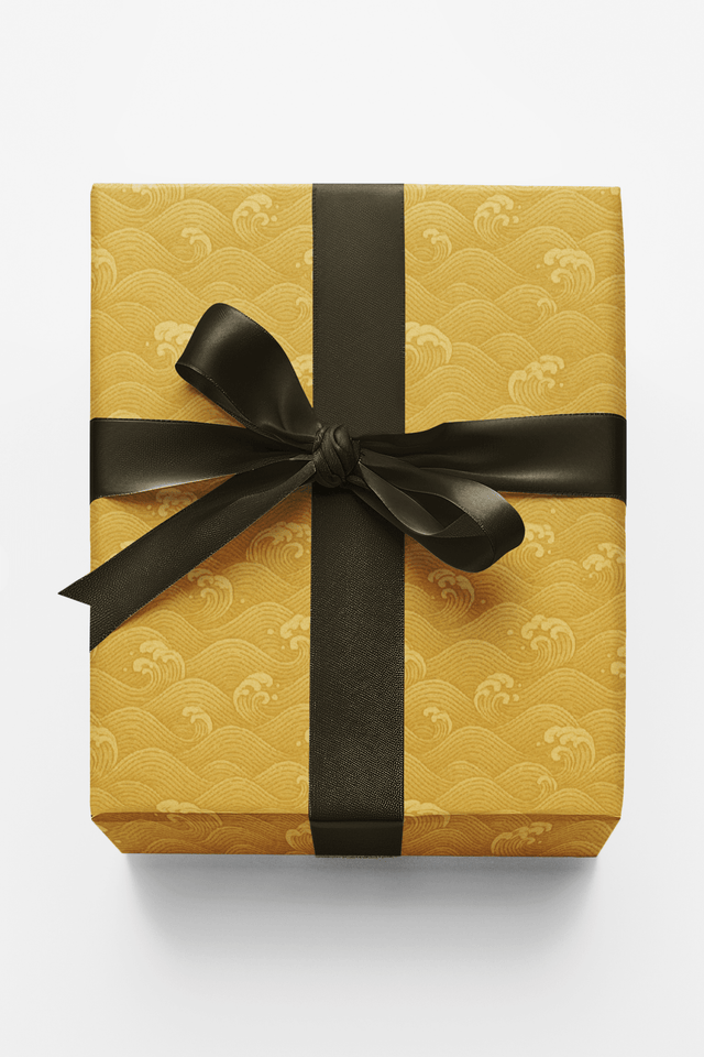 Golden Waves - London Penny Gift Wrap