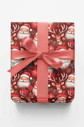 Holiday Hoopla with Santa - London Penny Gift Wrap