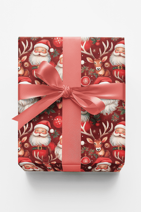 Holiday Hoopla with Santa - London Penny Gift Wrap