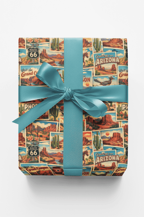 Arizona Postcard Memories - London Penny Gift Wrap