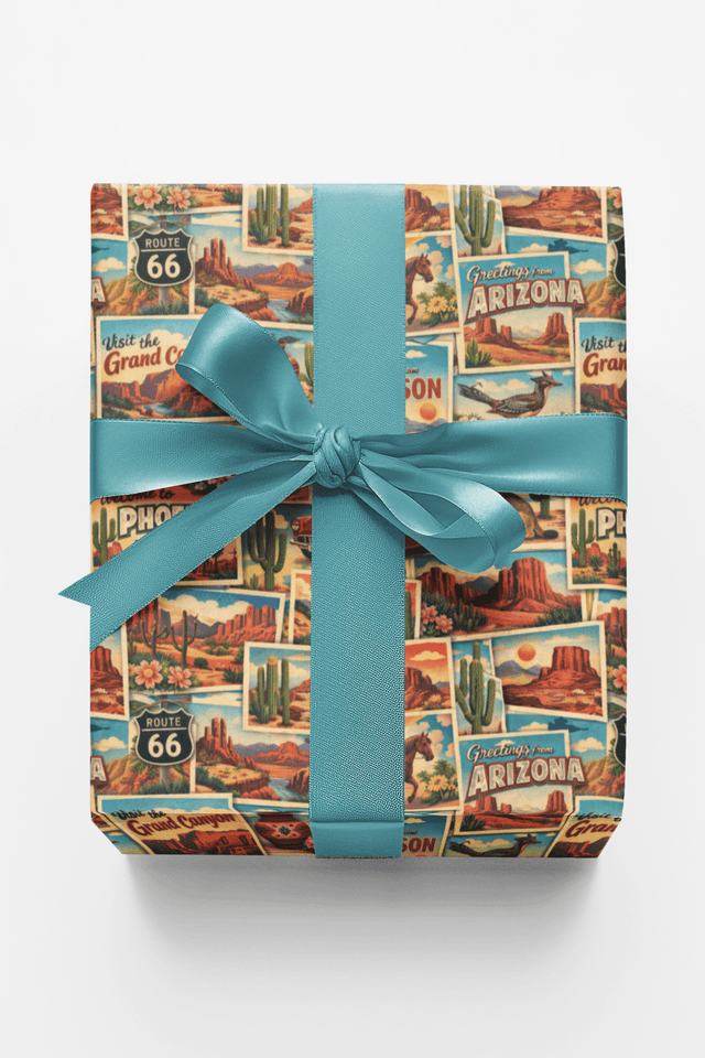 Arizona Postcard Memories - London Penny Gift Wrap