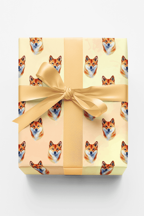 Sassy Shibas - London Penny Gift Wrap