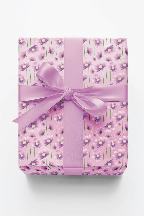 Summer Flowers Pink - London Penny Gift Wrap