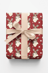 Winter Mitten Bunny Wrapping Paper | Michelle Gilsey | Artist Corner - London Penny Gift Wrap