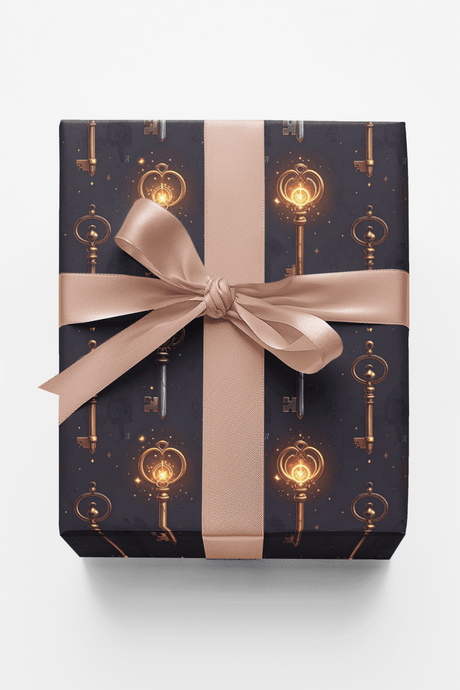 Arcane Key Questline Glossy Wrapping Paper - London Penny Gift Wrap